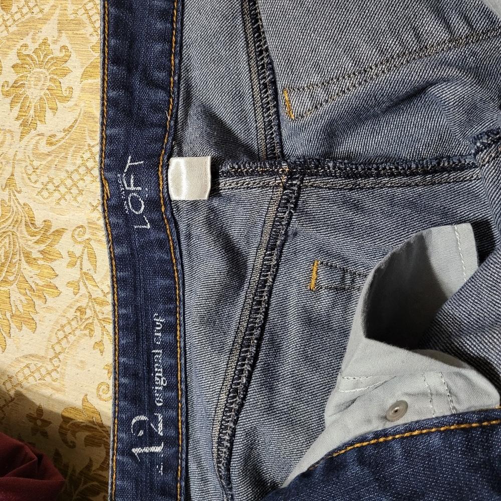 Ann Taylor! 12 Original Crop Blue Jeans